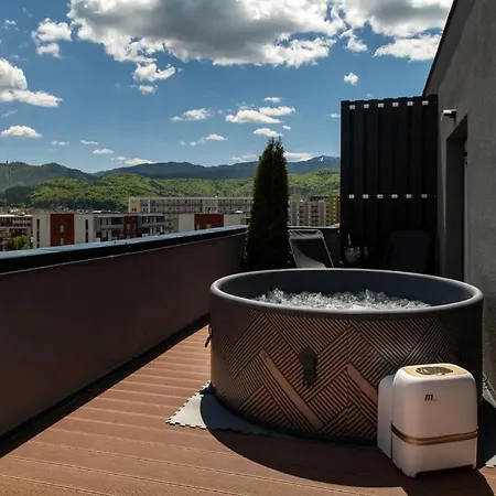 Apartment Skylark - Singapore Penthouse With Jacuzzi & Panoramic View Brasov